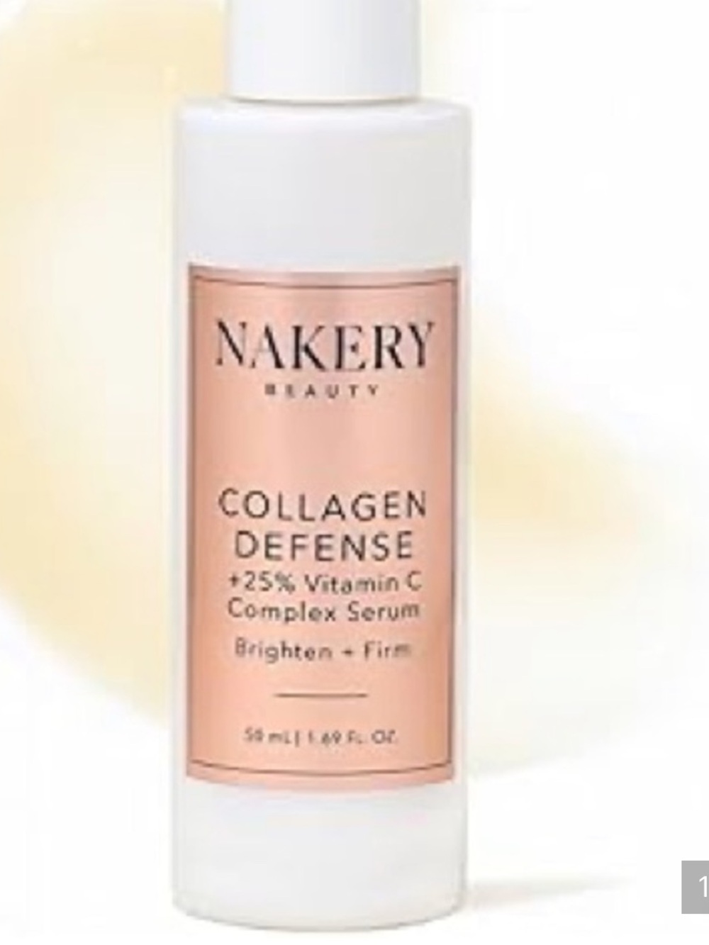NIB Nakery Beauty Collagen Defense Vitamin C Serum
